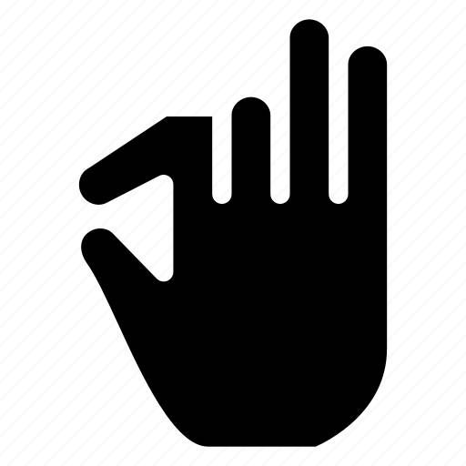Three, creative, drag, finger, fingers, gesture, grid icon - Download on Iconfinder