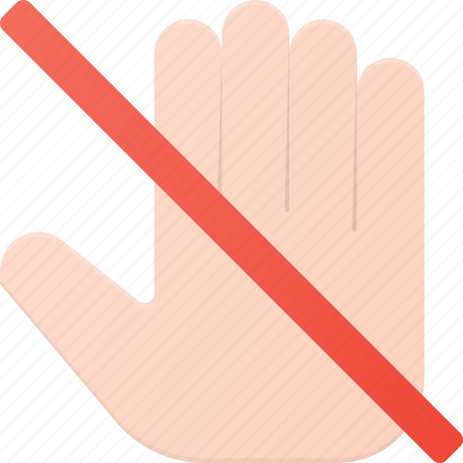 Disallow, dont, gesture, hand, hold, no, touch icon - Download on Iconfinder