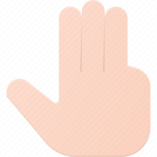 Click, finger, gesture, hand, point, three, touch icon - Download on Iconfinder
