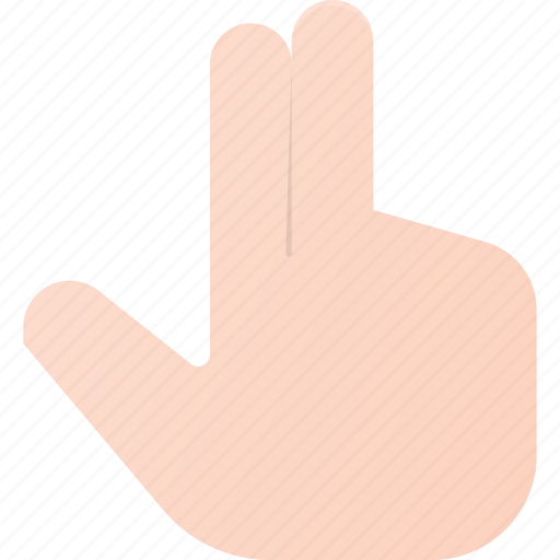 Click, finger, gesture, hand, point, touch, two icon - Download on Iconfinder