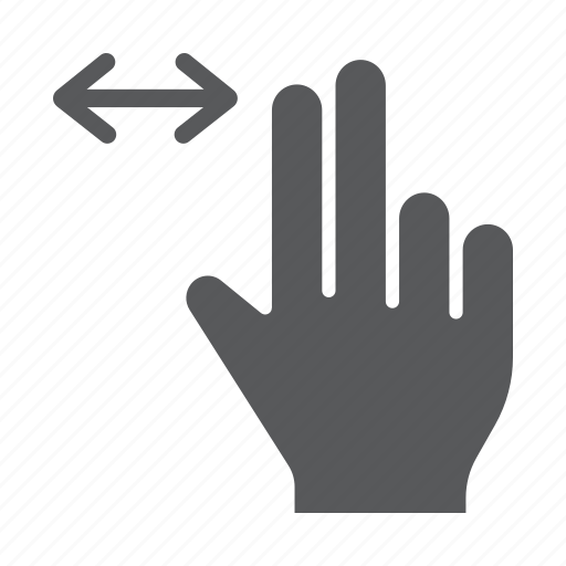 Finger, gesture, hand, horizontal, scroll, touch, two icon - Download on Iconfinder
