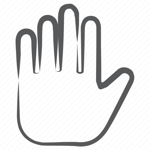 Five fingers, hand gesture, high five, open hand, palm icon - Download on Iconfinder