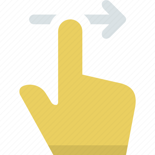 Gesture, hand, interaction, finger, slide, swipe icon - Download on Iconfinder