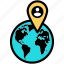 map, navigation, pin, globe, location 