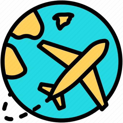 World, tour, travel, global, airplane icon - Download on Iconfinder
