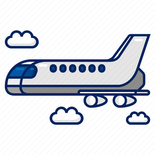 Airplane, flight, tourism, transportation, travel, vehicle icon - Download on Iconfinder