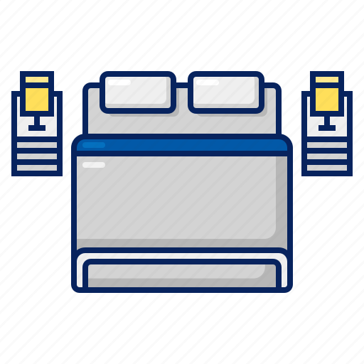 Accommodation, bed, bedroom, hotel, single, sleep, tourism icon - Download on Iconfinder