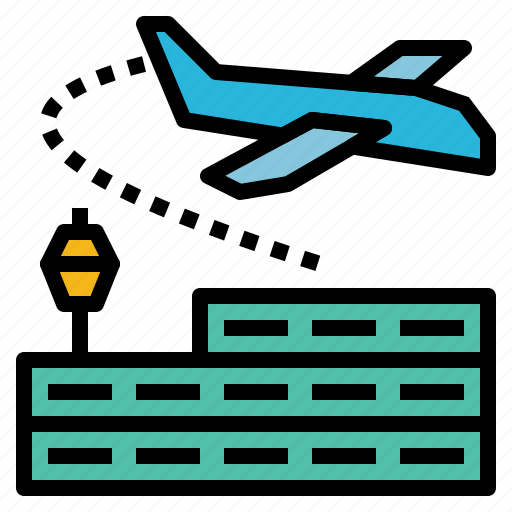 Flight, travel, airport, airplane, place icon - Download on Iconfinder