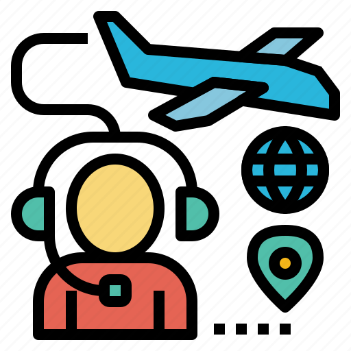 Tour, operator, travel, service, flight, support icon - Download on Iconfinder
