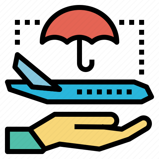 Travel, insurance, transportation, safe, flight icon - Download on Iconfinder