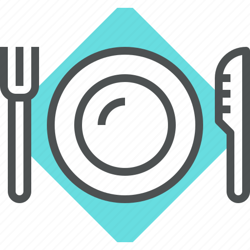 Cutlery, flatware, food, fork, knife, plate, serving icon - Download on Iconfinder