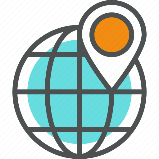 Destination, global, globe, location, marker, navigation, pin icon - Download on Iconfinder