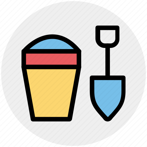 Beach, bucket, game, sand, shovel, toy icon - Download on Iconfinder