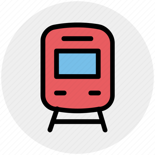 Rail, railroad, railway, subway, train, transportation icon - Download on Iconfinder