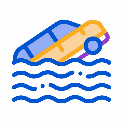 Accident, business, car, crash, sea, ship icon - Download on Iconfinder