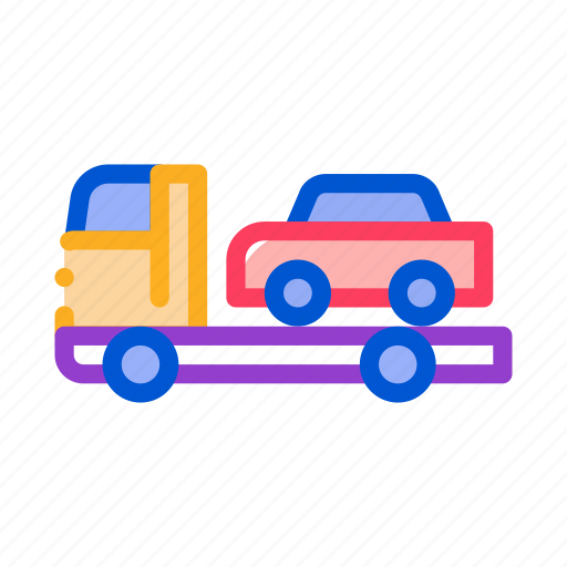 Car, equipment, line, machine, transportation, truck icon - Download on Iconfinder