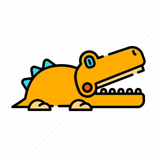 Alligator, animal, crocodile toy, jaws, wildlife icon - Download on Iconfinder