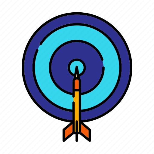 Archery, bullseye, dart, sport and competition, target icon - Download on Iconfinder