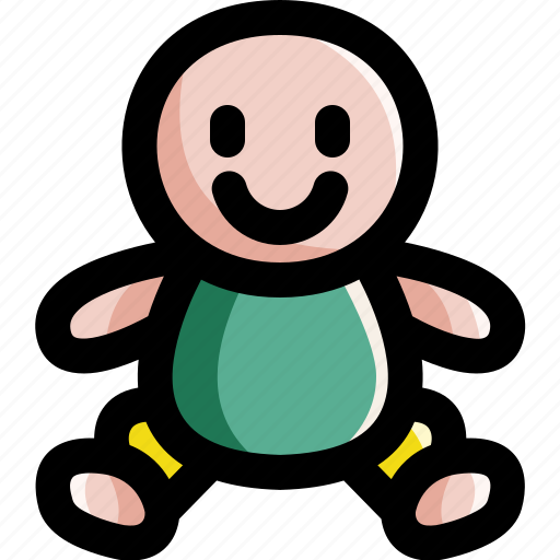 Baby, cute, doll, girl, kid, play, toys icon - Download on Iconfinder