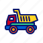 truck, vehicle, toy, heavy, industry 