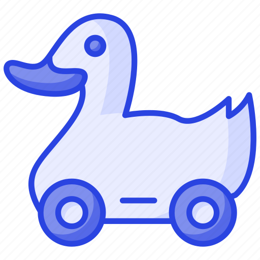 Duck, toy, wheel, animal, plaything, baby, duckling icon - Download on Iconfinder