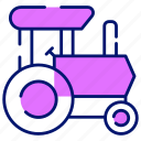 tractor, toy, plaything, machinery, transport, vehicle, agriculture