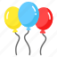 balloons, helium, bunch, celebration, birthday, party, decorative 