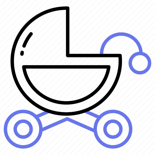 Baby, carriage, stroller, cart, pram, perambulator, buggy icon - Download on Iconfinder
