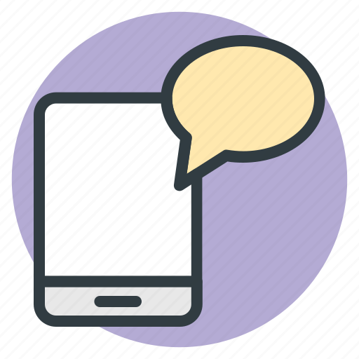 Chat bubble, communication, mobile, mobility, technology icon - Download on Iconfinder