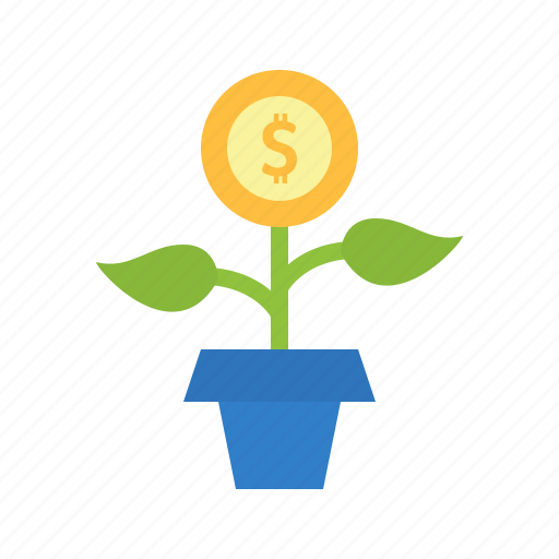 Investation, money, growth, plant icon - Download on Iconfinder