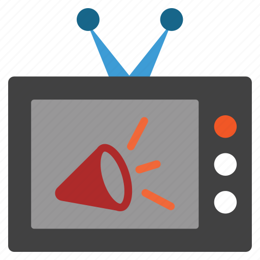 Advertisement, tv, announce, news, television, advertising, broadcast icon - Download on Iconfinder