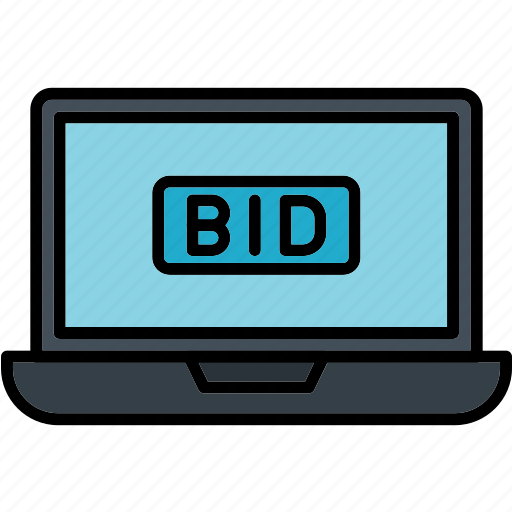 Bid, auction, bidding, hammer, judge icon - Download on Iconfinder