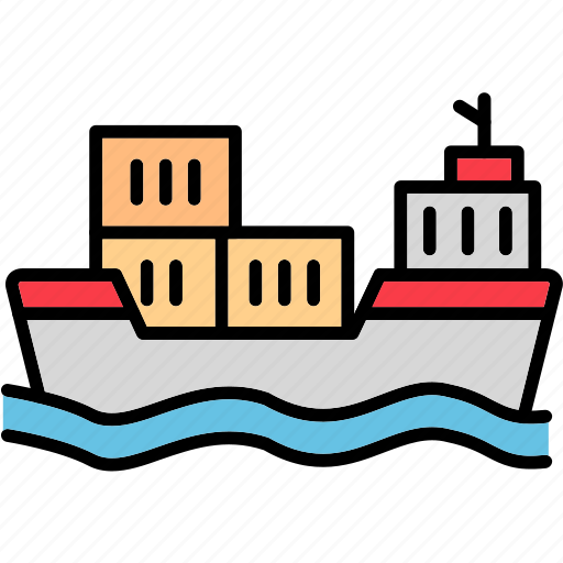 Cargo, ship, boat, containers, shiping, shipping, and icon - Download on Iconfinder