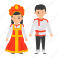 traditional dress, russian people, sarafan, female, ethnic dress, cossack 