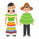 traditional dress, mexican people, man, female, woman, senorita costume, hat