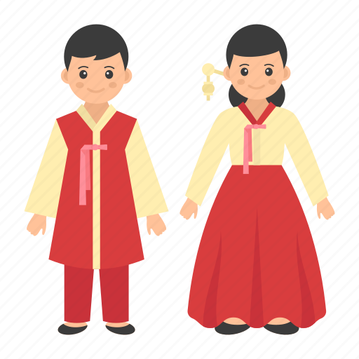 Traditional dress, woman, man, mongolian, people, deel icon - Download on Iconfinder