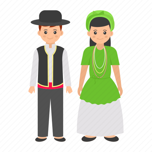 Brazil, traditional dress, people, male, female, woman icon - Download on Iconfinder