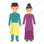 traditional dress, malaysian, people, male, female, woman, baju kurung 