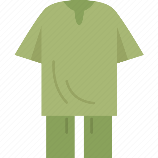 Clothing, shirt, pants, loose, comfortable icon - Download on Iconfinder