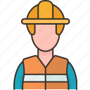 construction, worker, helmet, industry, job