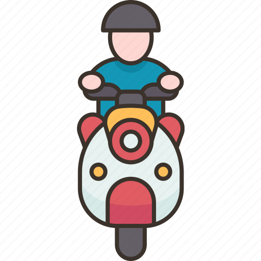 Motorcycle, scooter, riding, city, transportation icon - Download on Iconfinder