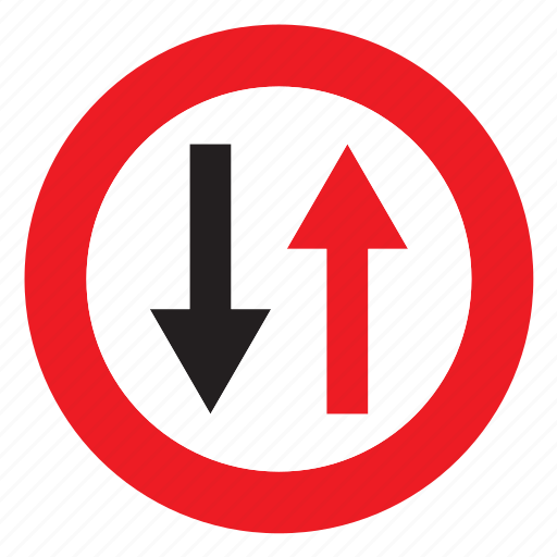 Sign, signal, traffic, two, two-way, way icon - Download on Iconfinder