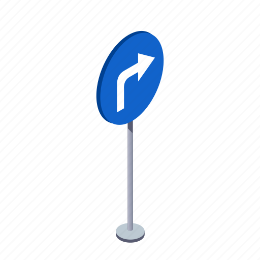 Arrow, right, road, traffic sign, transportation, turn, warning icon - Download on Iconfinder