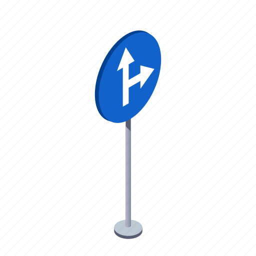 Arrow, right, road, straight, traffic sign, turn, warning icon - Download on Iconfinder