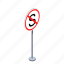 arrow, no stop, road, traffic sign, transportation, turn, warning 