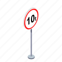 maximun, road, traffic sign, transportation, turn, warning, weight