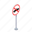 arrow, no car, road, traffic sign, transportation, turn, warning 