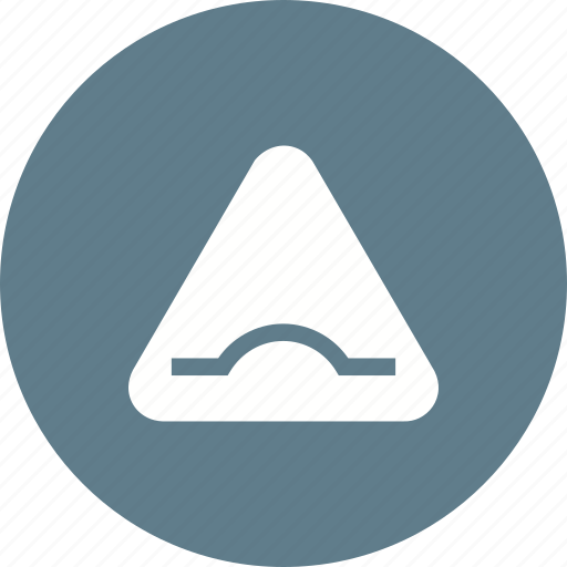 Ahead, bump, road, sign, speed, travel, warning icon - Download on Iconfinder
