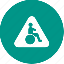disability, disabled, handicapped, sign, traffic, wheelchair