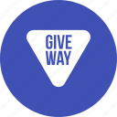 give, highway, red, road, sign, traffic, way
